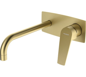 MONOMANDO LAVABO EMPOTRADO CAÑO 22 CM BRUSHED PVD GOLD KLOE